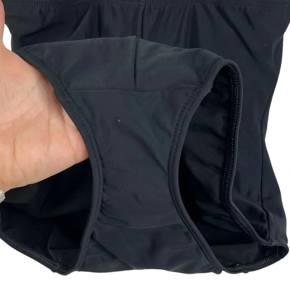 SHAPE FX Swim Black One Piece Swimsuit Size 8 - Picture 4 of 6